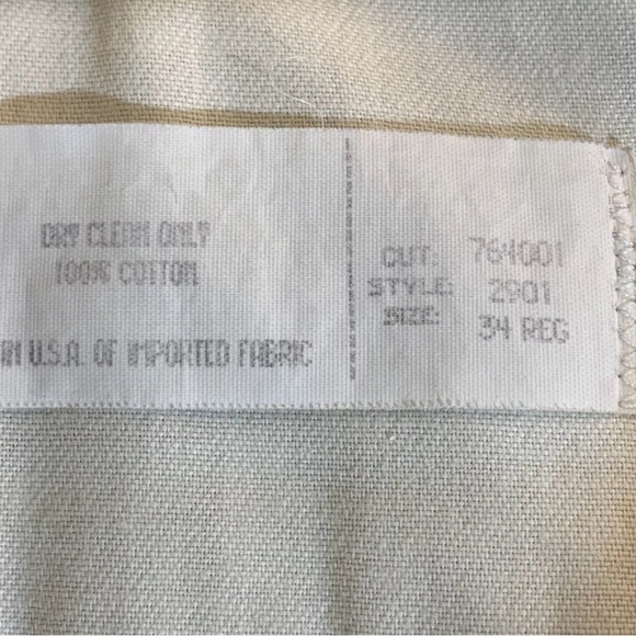 Vtg Brooks Brothers Lt Brown Corduroy Cuffed Pleated Pants Men’s Size 34x32 USA - Picture 6 of 6